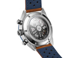 Buy Shop Tag Heuer Carrera Automatic Chronograph Blue Dial Brown Leather Strap Watch for Men - CBN2A1A.FC6537 USA Online
