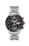 Buy Shop Tag Heuer Carrera Chronograph Black Dial Silver Steel Strap Watch for Men - CBN2A1AA.BA0643 USA Online