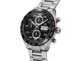 Buy Shop Tag Heuer Carrera Chronograph Black Dial Silver Steel Strap Watch for Men - CBN2A1AA.BA0643 USA Online