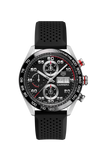 Buy Shop Tag Heuer Carrera Chronograph Black Dial Black Rubber Strap Watch for Men - CBN2A1AA.FT6228 USA Online