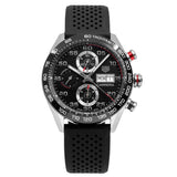 Buy Shop Tag Heuer Carrera Chronograph Black Dial Black Rubber Strap Watch for Men - CBN2A1AA.FT6228 USA Online