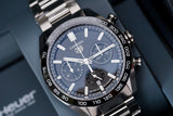 Buy Shop Tag Heuer Carrera Automatic Chronograph Black Dial Silver Steel Strap Watch for Men - CBN2A1B.BA0643 USA Online