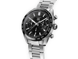 Buy Shop Tag Heuer Carrera Automatic Chronograph Black Dial Silver Steel Strap Watch for Men - CBN2A1B.BA0643 USA Online