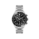 Buy Shop Tag Heuer Carrera Automatic Chronograph Black Dial Silver Steel Strap Watch for Men - CBN2A1B.BA0643 USA Online
