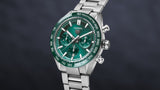 Buy Shop Tag Heuer Carrera Chronograph 44mm Green Dial Silver Steel Strap Watch for Men - CBN2A1N.BA0643 USA Online