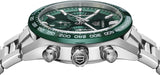 Buy Shop Tag Heuer Carrera Chronograph 44mm Green Dial Silver Steel Strap Watch for Men - CBN2A1N.BA0643 USA Online