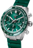 Buy Shop Tag Heuer Carrera Chronograph 44mm Green Dial Green Steel Strap Watch for Men - CBN2A1N.FT6238 USA Online