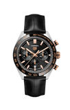 Buy Shop Tag Heuer Carrera Chronograph Black Dial Black Leather Strap Watch for Men - CBN2A5A.FC6481 USA Online