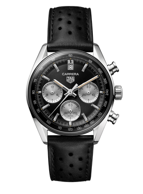 Buy Shop Tag Heuer Carrera Automatic Chronograph Black Dial Black Leather Strap Watch for Men - CBS2210.FC6534 USA Online