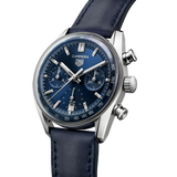 Buy Shop Tag Heuer Carrera Chronograph Blue Dial Blue Leather Strap Watch for Men - CBS2212.FC6535 USA Online