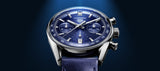 Buy Shop Tag Heuer Carrera Chronograph Blue Dial Blue Leather Strap Watch for Men - CBS2212.FC6535 USA Online