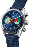 Buy Shop Tag Heuer Carrera Skipper Automatic Chronograph Blue Dial Blue Nylon Strap Watch for Men - CBS2213.FN6002 USA Online