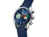 Buy Shop Tag Heuer Carrera Skipper Automatic Chronograph Blue Dial Blue Nylon Strap Watch for Men - CBS2213.FN6002 USA Online