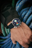 Buy Shop Tag Heuer Carrera Skipper Automatic Chronograph Blue Dial Blue Nylon Strap Watch for Men - CBS2213.FN6002 USA Online