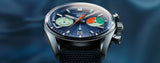 Buy Shop Tag Heuer Carrera Skipper Automatic Chronograph Blue Dial Blue Nylon Strap Watch for Men - CBS2213.FN6002 USA Online