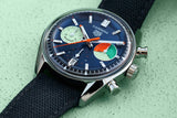 Buy Shop Tag Heuer Carrera Skipper Automatic Chronograph Blue Dial Blue Nylon Strap Watch for Men - CBS2213.FN6002 USA Online
