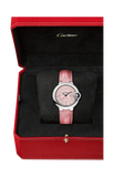 Buy Shop Cartier Ballon Blue De Cartier Pink Dial Pink Leather Strap Watch for Women - WSBB0031 USA Online