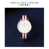 Buy Shop Daniel Wellington Classic Canterbury White Dial Two Tone Nylon Strap Watch For Men - DW00100002 USA Online