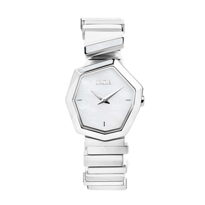 Buy Shop Dior Gem Dior Mother of Pearl Dial Silver Steel Strap Watch for Women - CD18111X1073 USA Online