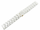 Buy Shop Fossil Ceramic Multifunction White Dial White Steel Strap Watch for Women - CE1006 USA Online