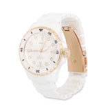Buy Shop Fossil FB-01 Analog White Dial White Ceramic Strap Watch for Women - CE1107 USA Online