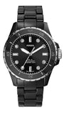 Buy Shop Fossil FB-01 Three-Hand Black Dial Black Ceramic Strap Watch for Women - CE1108 USA Online