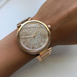 Buy Shop Michael Kors Skylar Rose Gold Dial Rose Gold Steel Strap Watch for Women - MK5868 USA Online