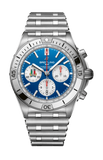 Buy Shop Breitling Chronomat B01 42 Six Nations Italy Blue Dial Silver Steel Strap Watch for Men - AB0134A41C1A1 USA Online