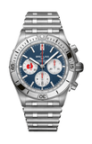 Buy Shop Breitling Chronomat B01 42 Six Nations France Blue Dial Silver Steel Strap Watch for Men - AB0134A81C1A1 USA Online
