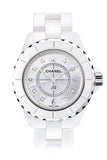 Buy Shop Chanel J12 Diamonds Quartz Ceramic White Dial White Steel Strap Watch for Women - J12 H2422 USA Online