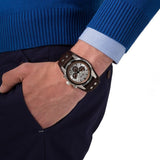 Buy Shop Fossil Coachman Chronograph Silver Dial Brown Leather Strap Watch for Men - CH2565 USA Online