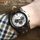 Fossil Coachman Chronograph Silver Dial Brown Leather Strap Watch for Men - CH2565