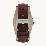 Buy Shop Fossil Coachman Chronograph White Dial Brown Leather Strap Watch for Men - CH2890 USA Online