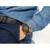 Buy Shop Fossil Coachman Chronograph Black Dial Brown Leather Strap Watch for Men - CH2891 USA Online
