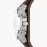 Buy Shop Fossil Coachman Chronograph Black Dial Brown Leather Strap Watch for Men - CH2891 USA Online