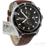 Buy Shop Fossil Wakefield Black Dial Brown Leather Strap Watch for Men - CH2944 USA Online