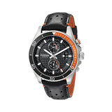 Buy Shop Fossil Wakefield Chronograph Black Dial Black Leather Strap Watch for Men - CH2953 USA Online