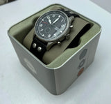 Buy Shop Fossil Retro Pilot Chronograph Black Dial Black Leather Strap Watch for Men - FS5806 USA Online