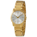 Buy Shop Calvin Klein City White Dial Gold Steel Strap Watch for Women - K2G23546 USA Online
