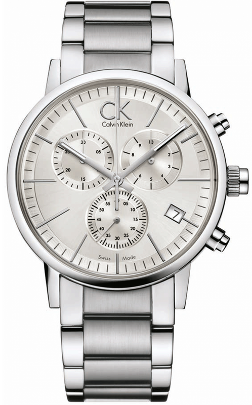 Buy Shop Calvin Klein Post Minimal White Dial Silver Steel Strap Watch for Men - K7627126 USA Online