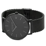 Coach Charles Black Dial Black Mesh Bracelet Watch for Men - 14602148