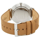 Coach Charles Black Dial Brown Leather Strap Watch for Men - 14602155