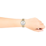 Buy Shop Coach Perry White Dial Gold Steel Strap Watch for Women - 14503345 USA Online