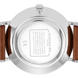 Buy Shop Coach Perry White Dial Brown Leather Strap Watch for Women - 14503514 USA Online