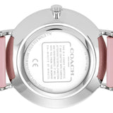 Buy Shop Coach Perry Silver Dial Pink Leather Strap Watch for Women - 14503516 USA Online