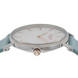 Buy Shop Coach Perry Mother of Pearl White Dial Blue Leather Strap Watch for Women - 14503271 USA Online