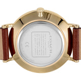 Buy Shop Coach Perry Gold Dial Brown Leather Strap Watch for Women - 14503331 USA Online