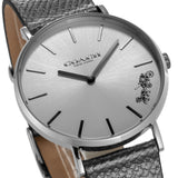 Buy Shop Coach Perry White Dial Grey Leather Strap Watch for Women - 14503155 USA Online