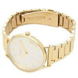 Buy Shop Coach Perry White Dial Gold Steel Strap Watch for Women - 14503345 USA Online