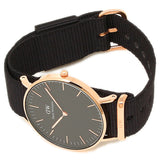 Buy Shop Daniel Wellington Classic Cornwall Black Dial Black NATO Strap Watch For Women - DW00100150 USA Online